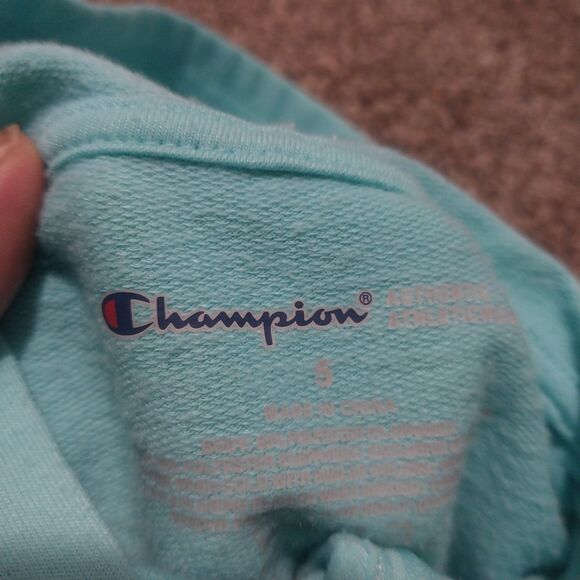 Champion Girls Hoodie Size 5 Blue Full Zip Long Sleeve Logo Toddler Jacket - Picture 3 of 7